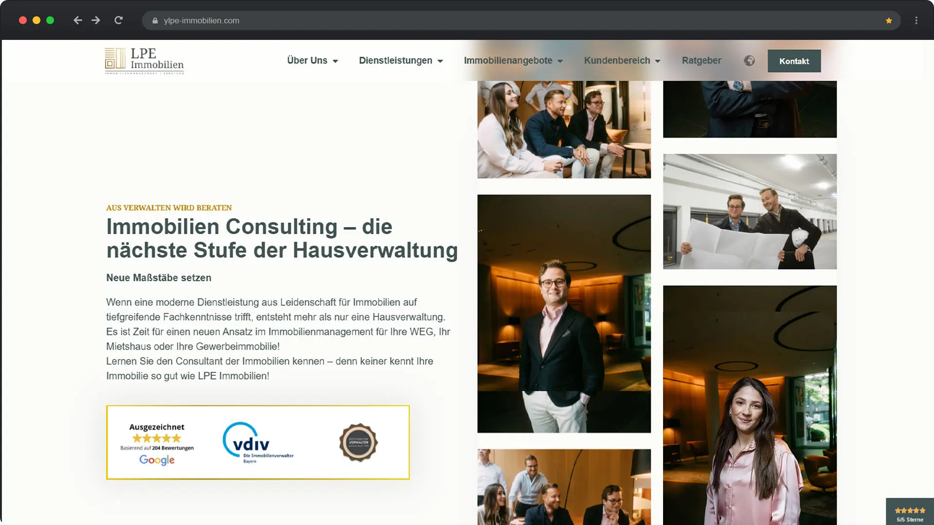Webdesign 30 Nachher