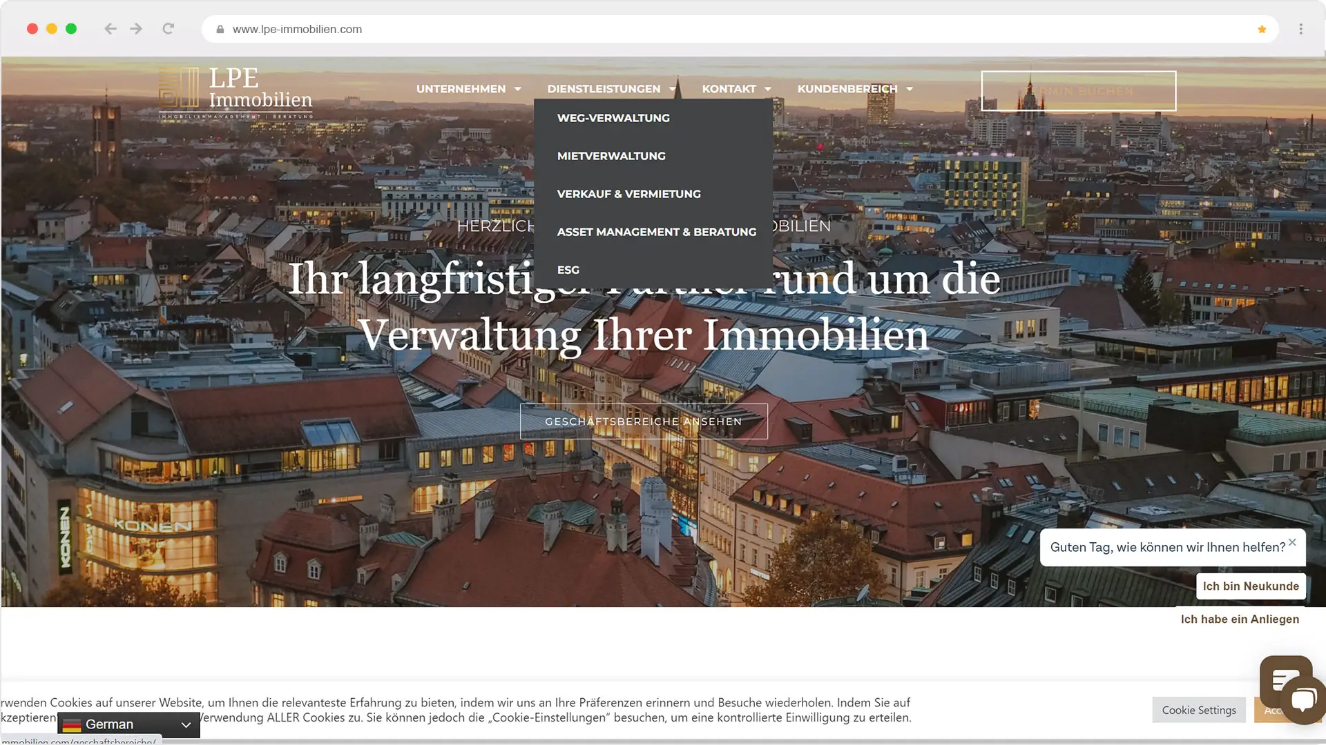 Webdesign 29 Vorher
